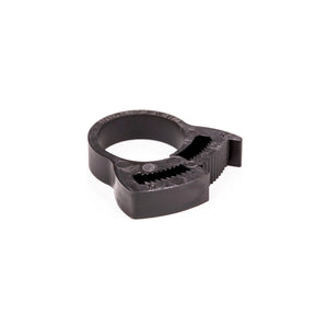 Herbie Clip HCG-BK Nylon slangklem met dubbele vertanding. Klembereik 17,0 mm tot 19,4 mm. Voor condensslang van airco / warmtepomp.